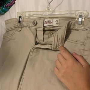 Hollister super skinny khakis!